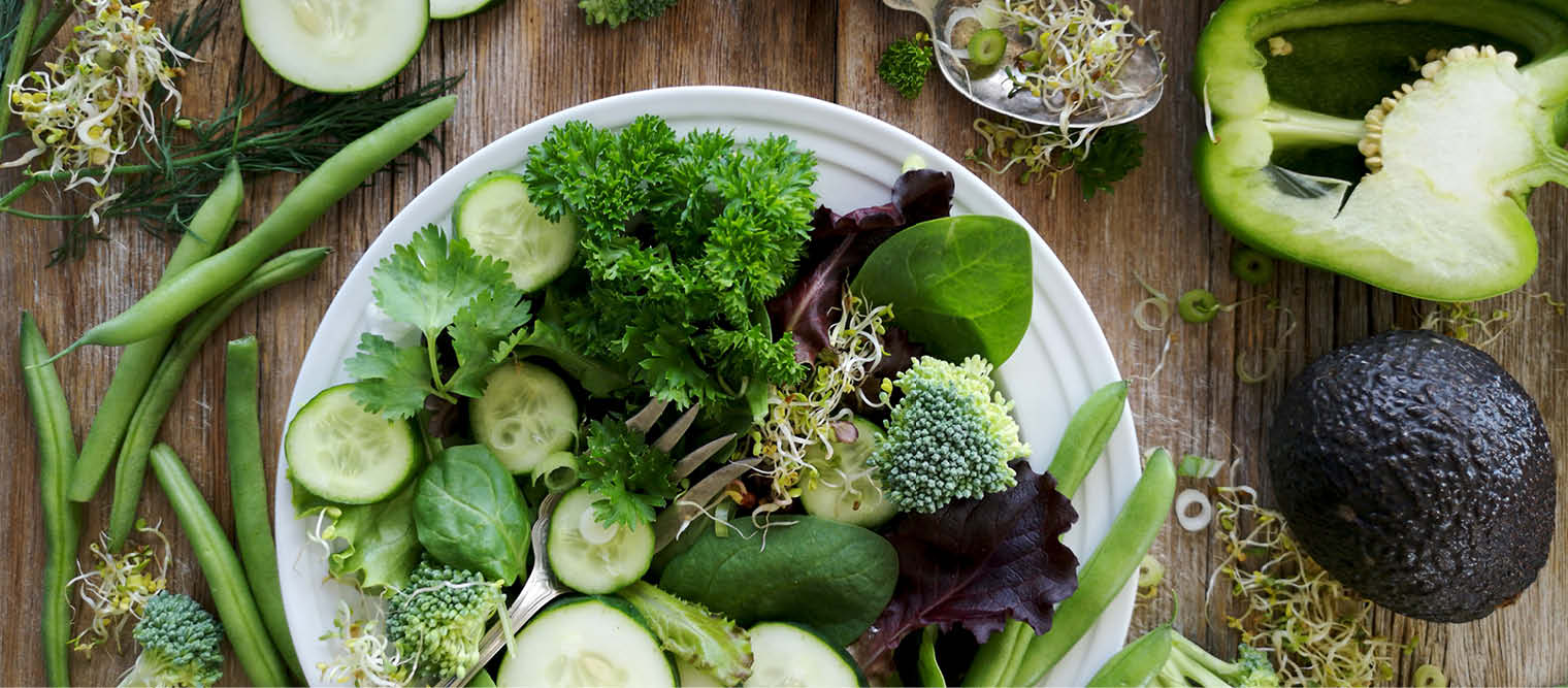 Beitragsbild zum Blogartikel Vegane Ernährung